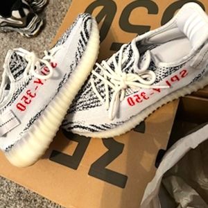 Zebra Yeezys